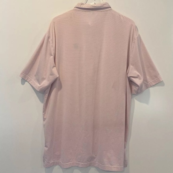 Peter Millar Nanoluxe Pink Cotton Short Sleeve Golf Polo Shirt Mens XL‎ (779) - Picture 3 of 7